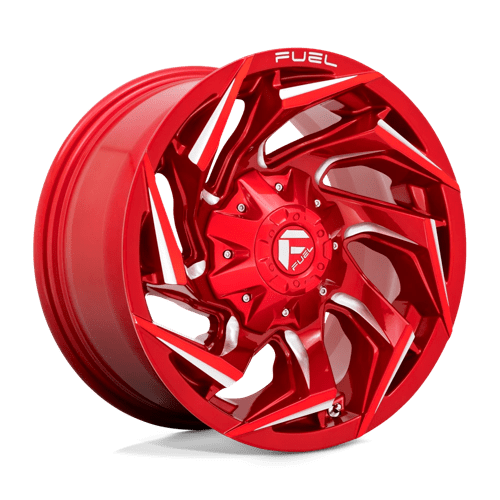Janta aliaj Fuel 1PC D754 REACTION 20X9 6×135 / 6×139.7 CANDY RED MILLED ET 1 CB 106.1