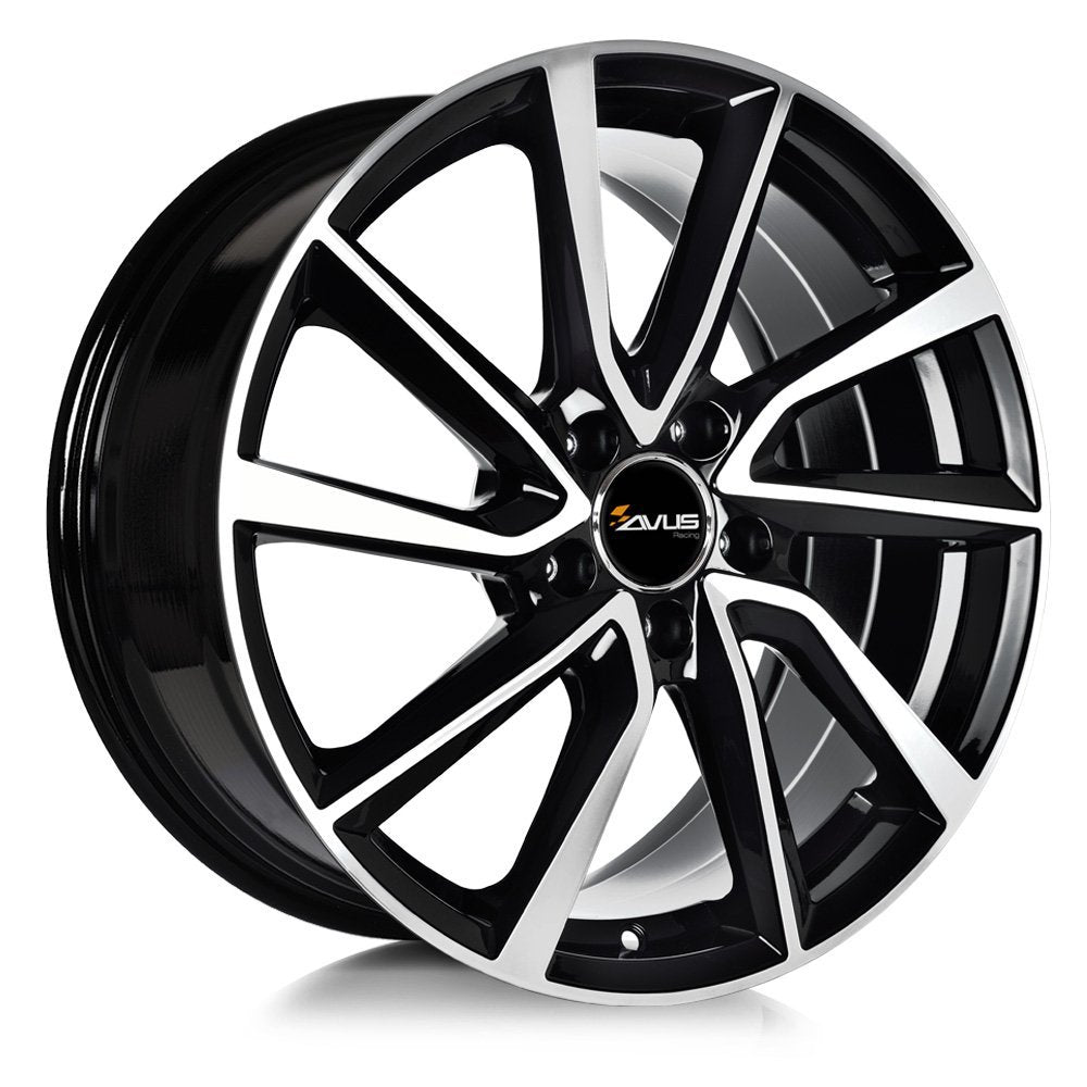 JANTA ALIAJ AVUS AC-518 8X18 5X110 ET40 BLACK POLISHED