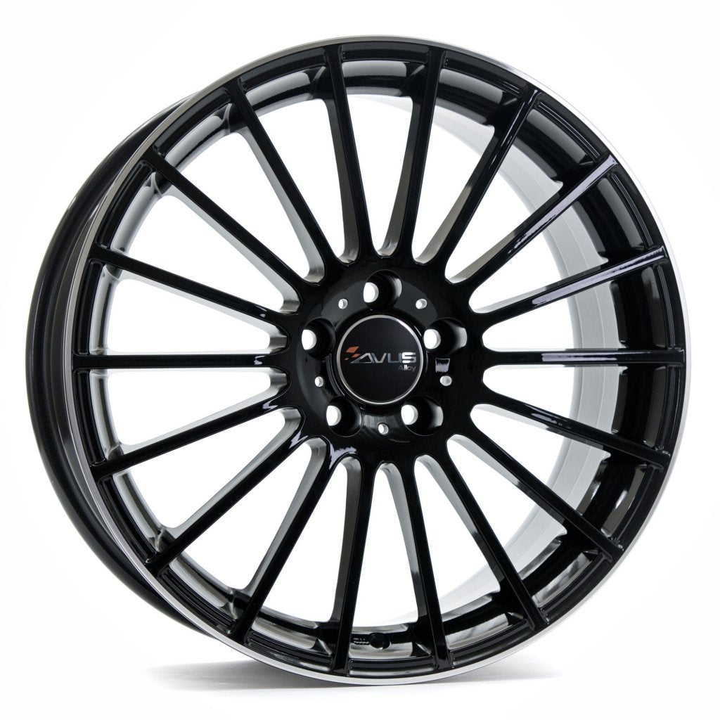 JANTA ALIAJ AVUS AC-M03 6.5X16 5X110 ET36 BLACK POLISHED LIP