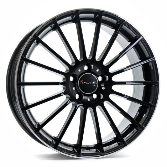 JANTA ALIAJ AVUS AC-M03 6.5X16 5X110 ET36 BLACK POLISHED LIP