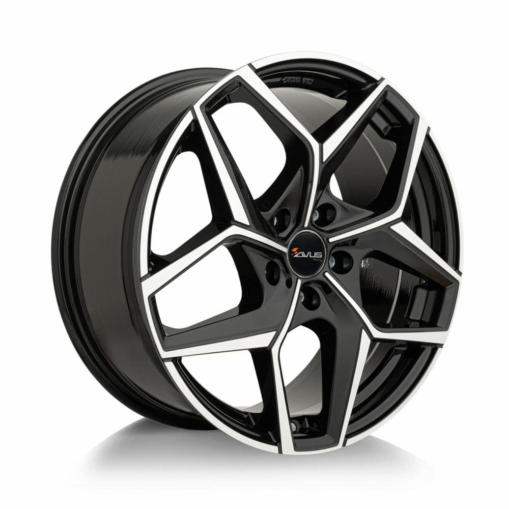 JANTA ALIAJ AVUS AC-523 8X19 5X110 ET32.5 BLACK POLISHED