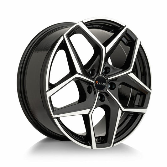 JANTA ALIAJ AVUS AC-523 8X19 5X110 ET32.5 BLACK POLISHED