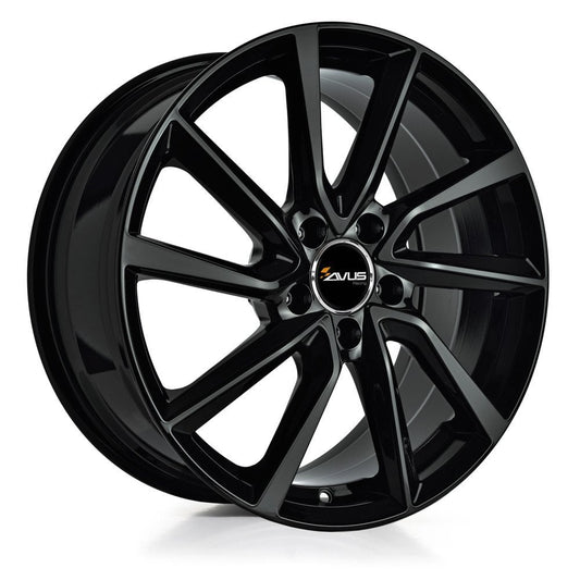 JANTA ALIAJ AVUS AC-518 7.5X17 5X110 ET40 POLAR BLACK