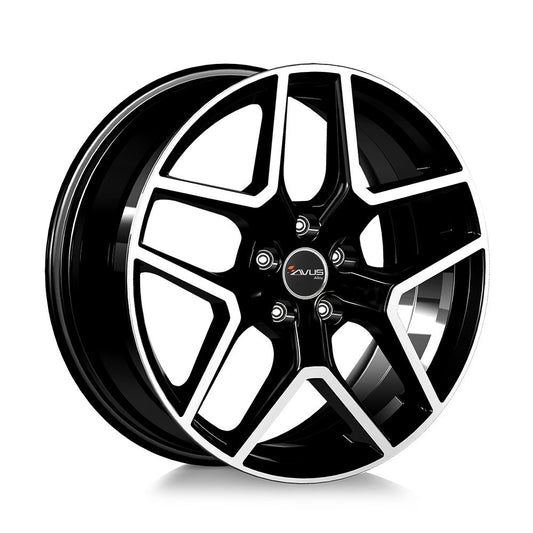 JANTA ALIAJ AVUS AC-519 7.5X18 5X110 ET40 BLACK POLISHED