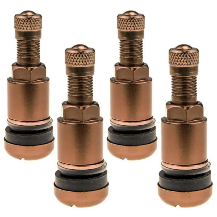 Set valve metal MS-525AL, 4 buc, bronze