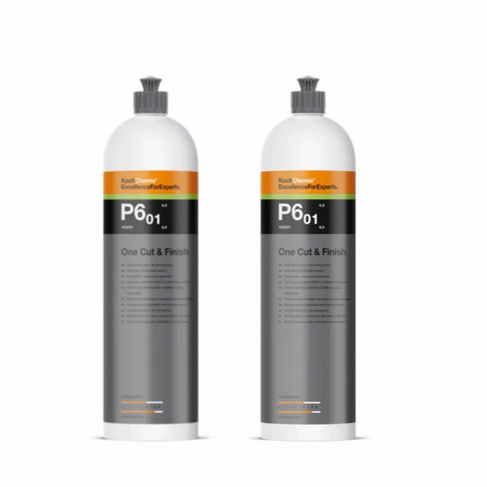 Pachet 2x Polish 3 in 1 cu ceara Carnauba Koch Chemie One Cut and Finish, P6.02, 250ml