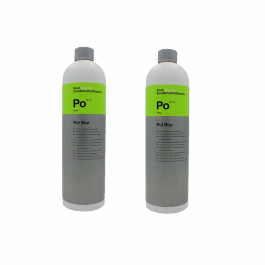 Pachet 2x Solutie curatare textile, piele si alcantara Koch Chemie Pol Star, Po, 1L