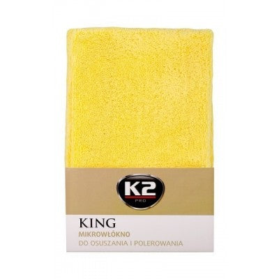 Laveta microfibra pentru lustruit KING K2 1buc, Galben