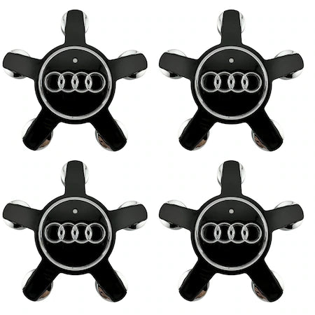 Set 4 capace jante AUDI, culoare negru, spider/ gheare 135mm