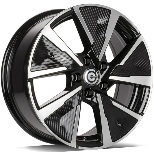 JANTA ALIAJ CARBONADO MONTPELLIER 7X17 5X108 ET45 BLACK FRONT POLISHED