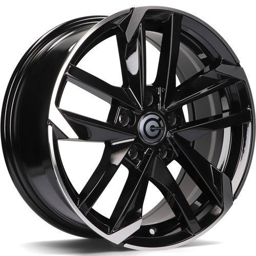 JANTA ALIAJ CARBONADO RENNES 7.5X17 5X108 ET45 BLACK FRONT POLISHED