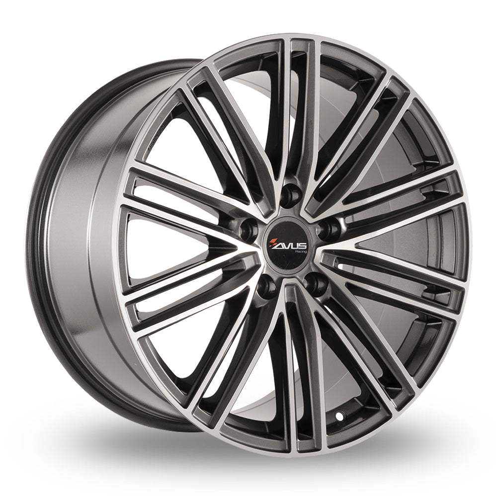 AVUS AC-M08 21, 9.5, 5, 112, 27, 66.6, ANTHRACITE POLISHED,