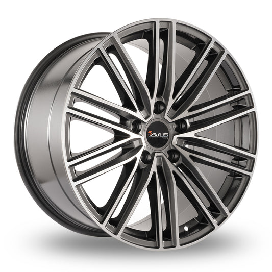 AVUS AC-M08 21, 9.5, 5, 112, 27, 66.6, ANTHRACITE POLISHED,