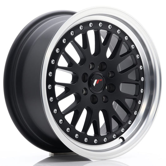 JR Wheels JR10 16x8 ET20 4x100/108 Matt Black w/Machined Lip