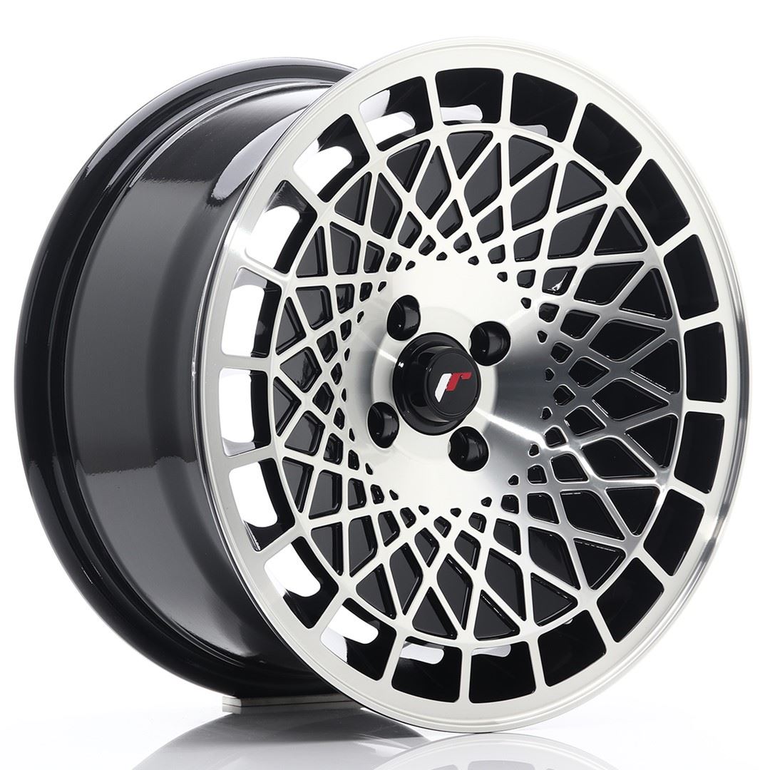 JR Wheels JR14 16x9 ET10 4x100 Gloss Black Machined Face