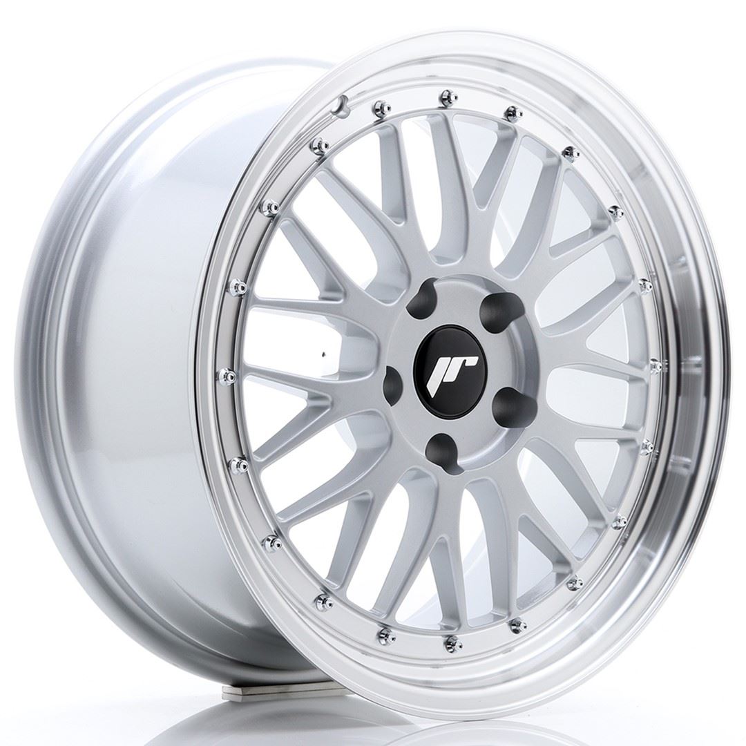 JR Wheels JR23 17x8 ET35 4x100 Hyper Silver w/Machined Lip