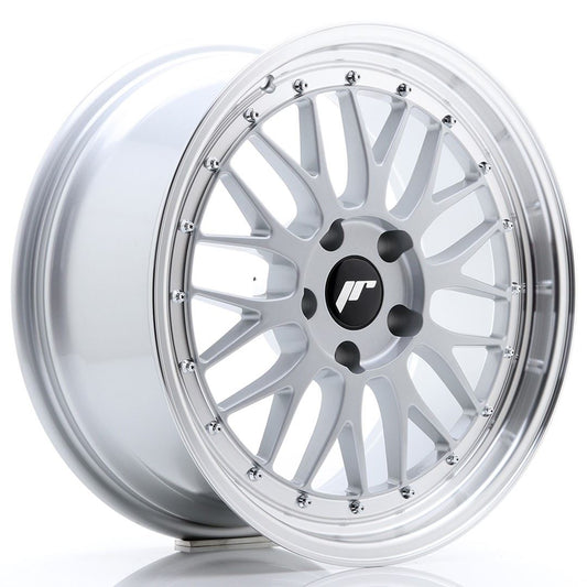 JR Wheels JR23 18x8 ET35 5x100 Hyper Silver w/Machined Lip
