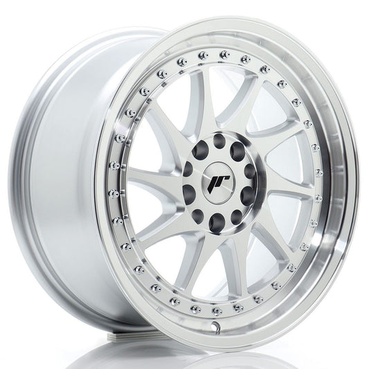 JR Wheels JR26 16x8 ET30 4x100 Silver Machined Face