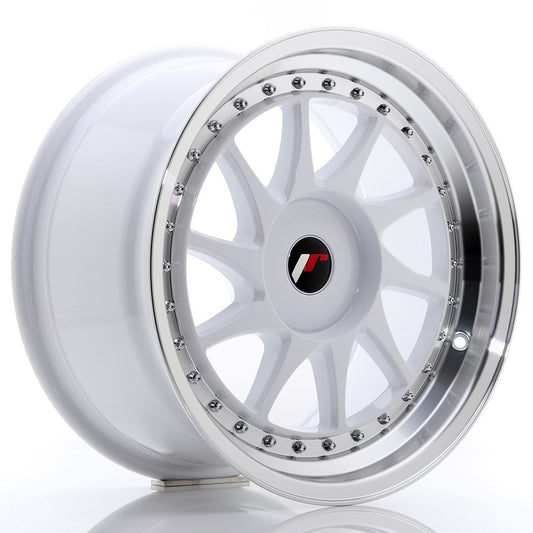 JR Wheels JR26 16x8 ET25 4x100/108 White w/Machined Lip