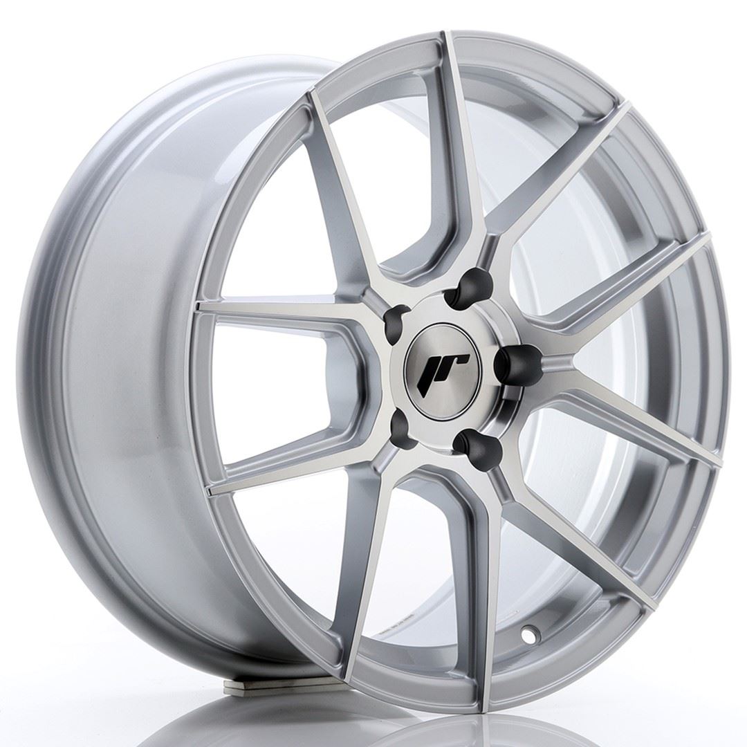 JR Wheels JR30 17x7 ET40 4x100 Silver Machined Face