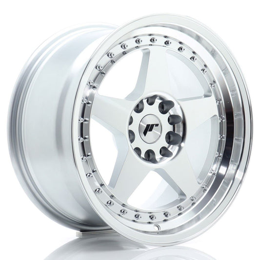 JR Wheels JR6 15x8 ET15 4x100 Silver Machined Face