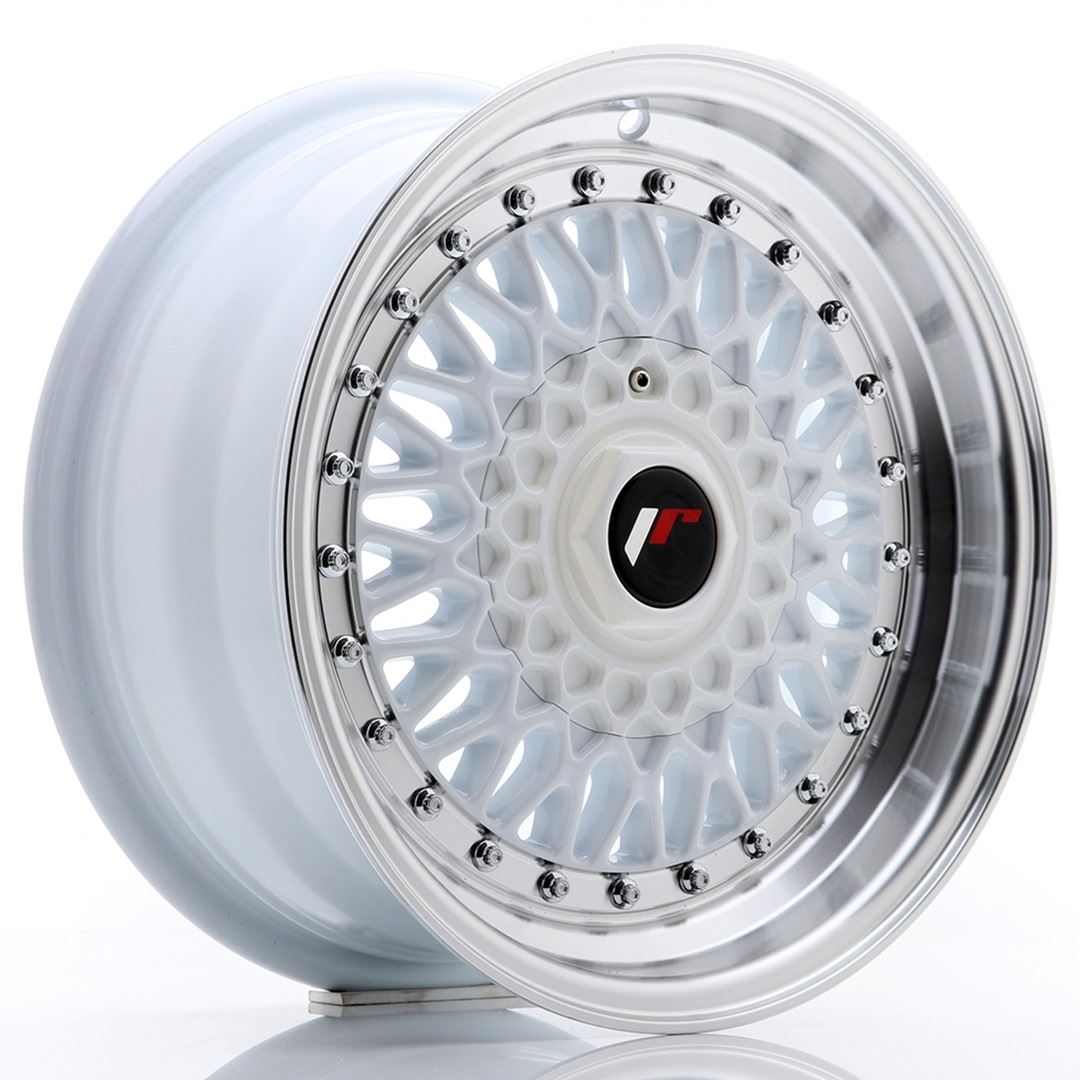 JR Wheels JR9 16x8 ET25 4x100/108 White w/Machined Lip