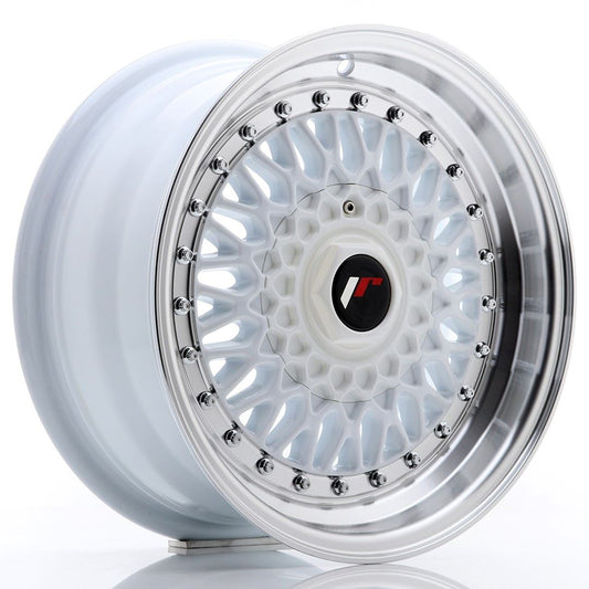 JR Wheels JR9 16x8 ET25 4x100/108 White w/Machined Lip