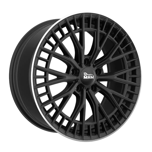 MAM Felgen GT2 19, 8.5, 5, 112, 30.1, 66.6, MATT BLACK LIP POLISH,