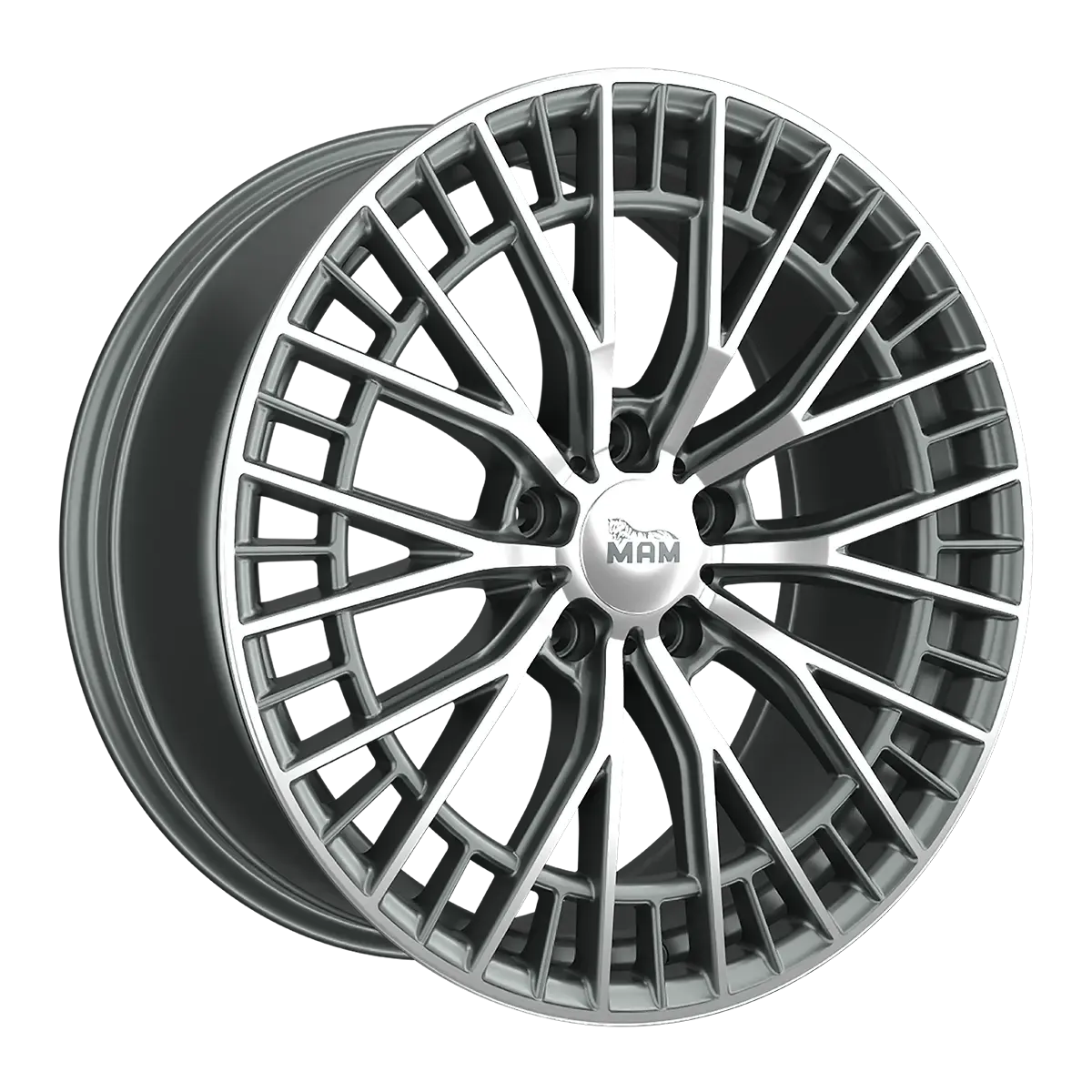 MAM Felgen GT2 19, 8.5, 5, 112, 30.1, 66.6, PALLADIUM FRONT POLISH,