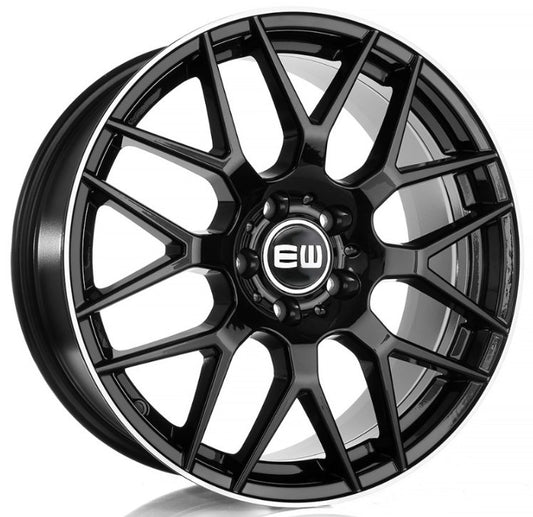 Elite Wheels ELEGANCE-R 18, 8, 5, 112, 35, 66.5, BLACK LIP POLISHED,