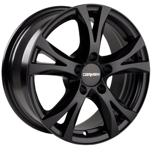 Carmani 09 Compete 16, 7, 5, 114.3, 38, 72.6, Black Matt,