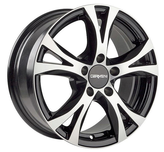 Carmani 09 Compete 18, 8, 5, 114.3, 45, 72.6, black polish,