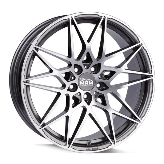 MAM Felgen B2 18, 8, 5, 120, 35, 72.6, PALLADIUM FRONT POLISH,