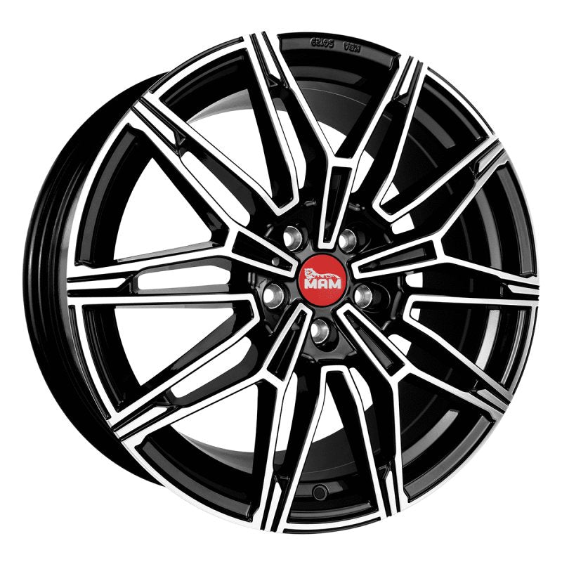 MAM Felgen B3 19, 8.5, 5, 112, 30, 66.65, BLACK FRONT POLISH,