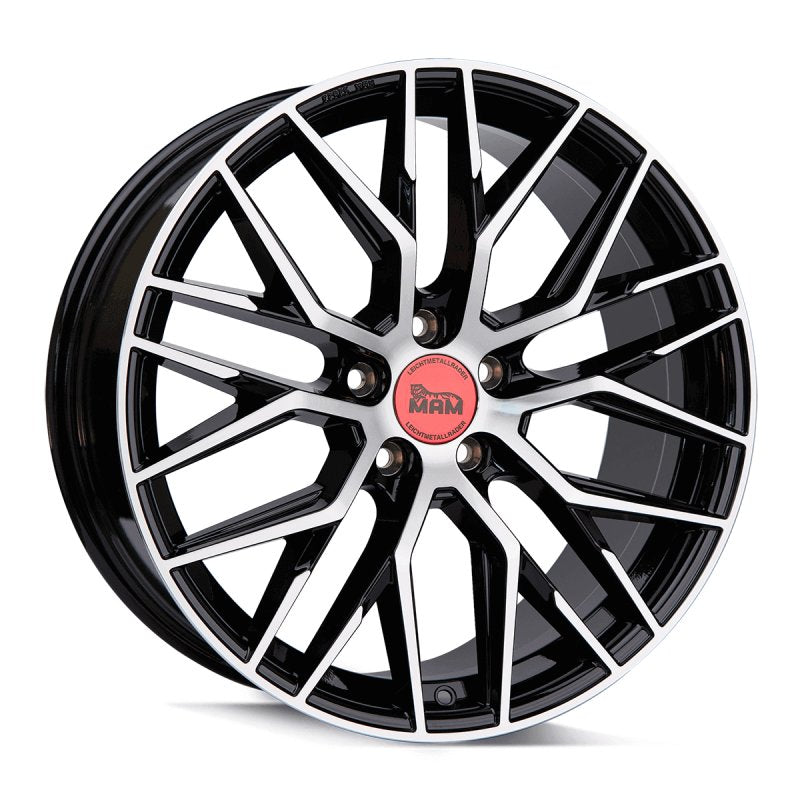 MAM Felgen RS4 18, 8, 5, 120, 35, 72.6, BLACK FRONT POLISH,