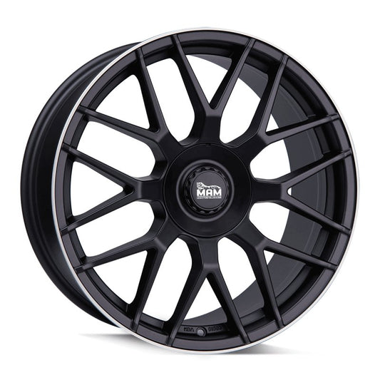 MAM Felgen GT1 17, 7.5, 5, 112, 35, 72.6, MATT BLACK LIP POLISH,