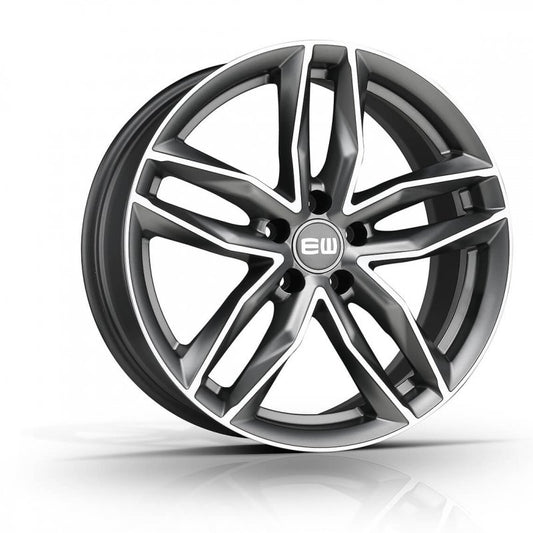 Elite Wheels MUST 17, 7.5, 5, 100, 35, 57.06, PALLADIUM MATT POLISHED,