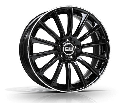 Elite Wheels WILD BEAUTY 18, 8, 5, 112, 45, 66.5, BLACK LIP POLISHED,