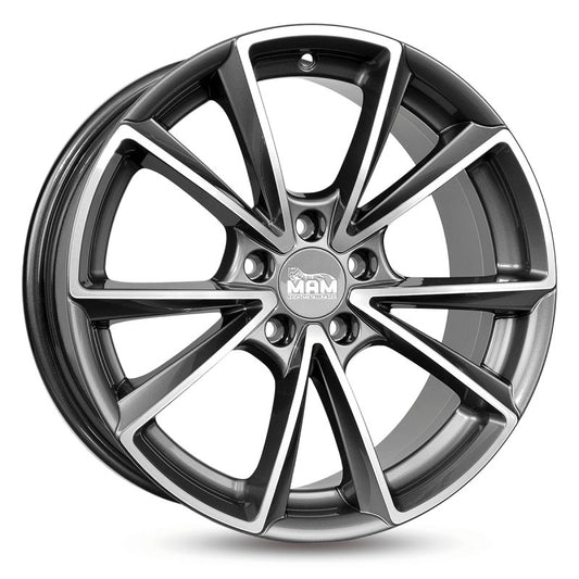 MAM Felgen A5 18, 8, 5, 112, 45, 66.6, PALLADIUM FRONT POLISH,