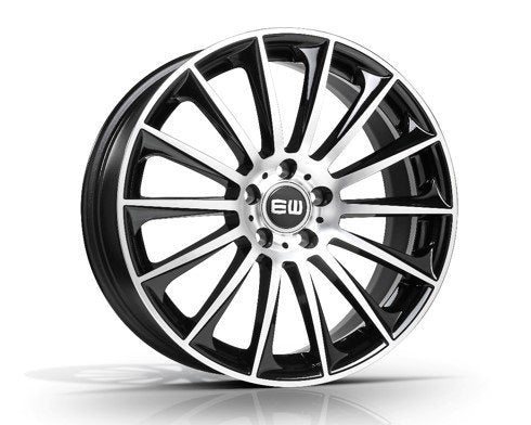 Elite Wheels WILDBEAUTY 17, 7.5, 5, 112, 45, 66.5, black polished,