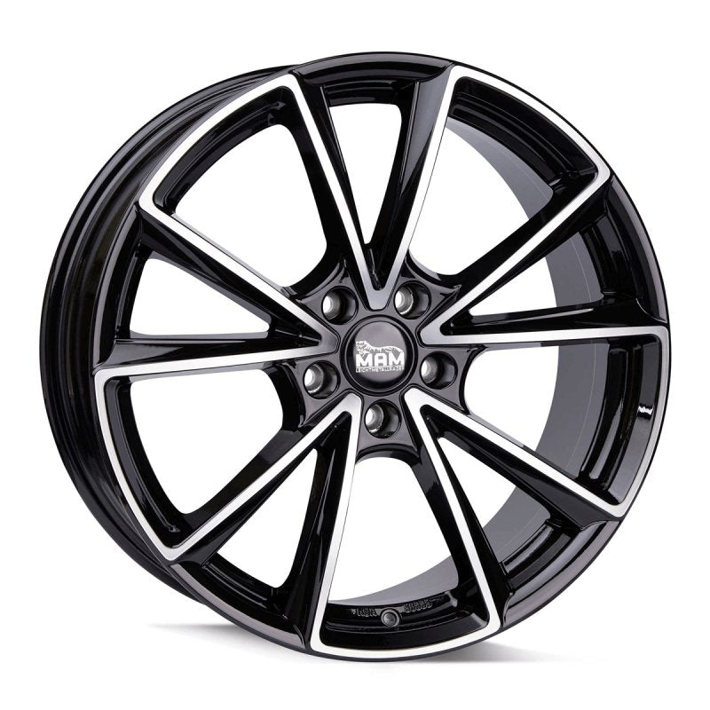 MAM Felgen A5 18, 8, 5, 112, 35, 66.6, BLACK FRONT POLISH,
