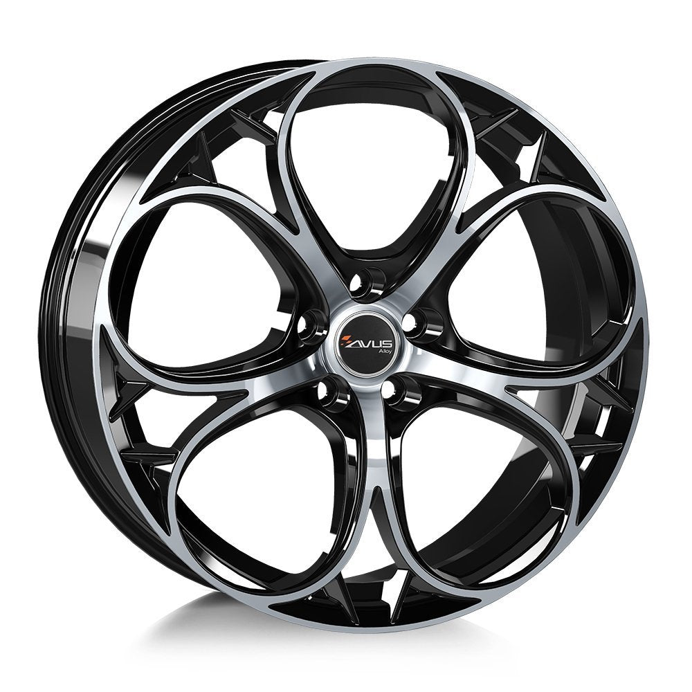 JANTA ALIAJ AVUS AC-520 8X18 5X110 ET33 BLACK POLISHED