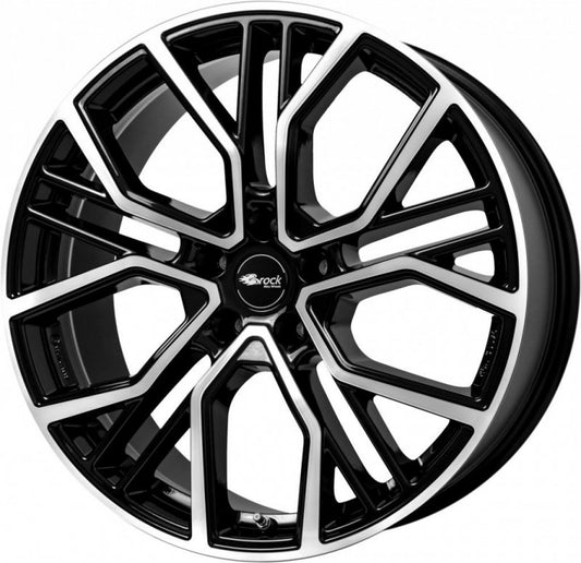 Brock B41 21, 9.5, 5, 112, 31, 66.6, Schwarz Glanz Voll-Poliert,