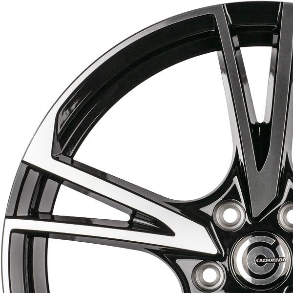 Janta aliaj Carbonado ADVANCED 8x18 5x112 et40  Black Front Polished