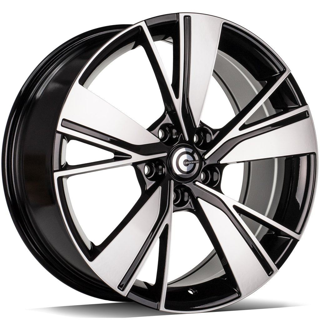 Janta aliaj Carbonado Alien 8x18 5x112 et40  Black Front Polished