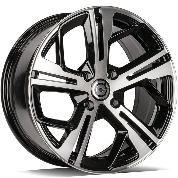 Janta aliaj Carbonado ANGERS 7x16 4x108 et20  Czarne Polerowany Front