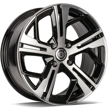 Janta aliaj Carbonado ANGERS 7x16 4x108 et20  Czarne Polerowany Front