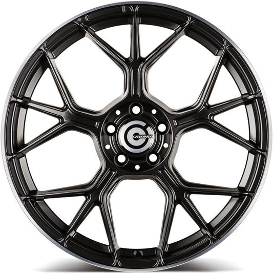 Janta aliaj Carbonado Chief 8.5x18 5x112 et35 MBLP - Deep Matt Black Lip Polished