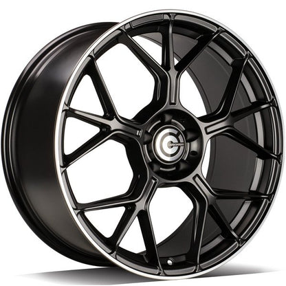 Janta aliaj Carbonado Chief 8.5x18 5x112 et35 MBLP - Deep Matt Black Lip Polished