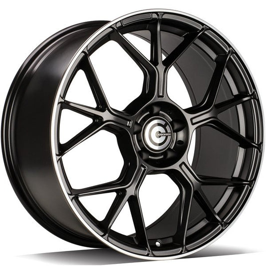 Janta aliaj Carbonado Chief 8.5x20 5x112 et35 MBLP - Deep Matt Black Lip Polished